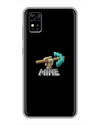 Чехол для ZTE Blade A31 с картинкой «Алмазная кирка»