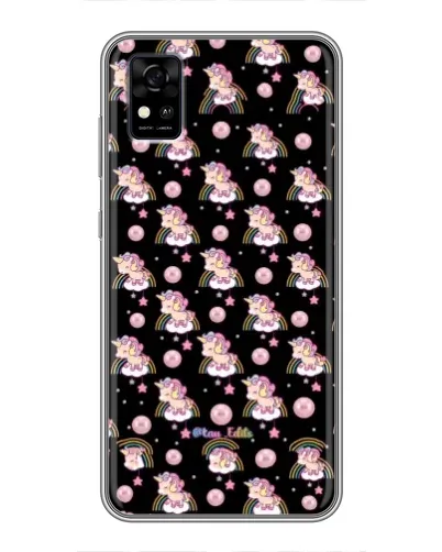 Чехол для ZTE Blade A31 с картинкой «Magic Unicorn паттерн»