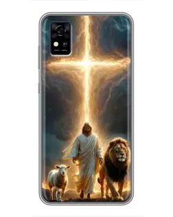 Чохол для ZTE Blade A31 з картинкою «Лев Юди та Світло»