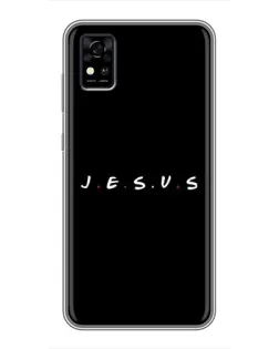 Чехол для ZTE Blade A31 с картинкой «Точки веры J.E.S.U.S.»