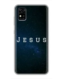 Чехол для ZTE Blade A31 с картинкой «Звездное небо Jesus»