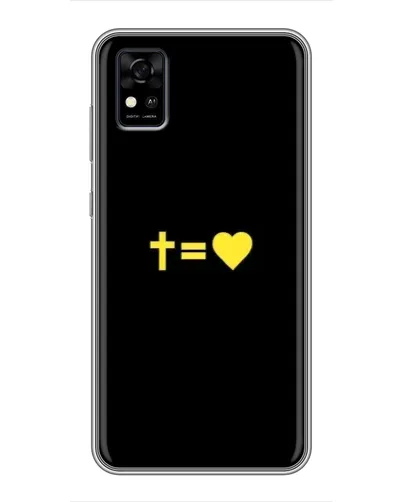 Чехол для ZTE Blade A31 с картинкой «Сердце и Крест» Чехол для ZTE Blade A31 с картинкой «Сердце и Крест»