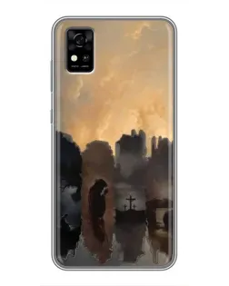Чехол для ZTE Blade A31 с картинкой «Дорога к вере»