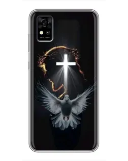 Чехол для ZTE Blade A31 с картинкой «Голубь и Свет»