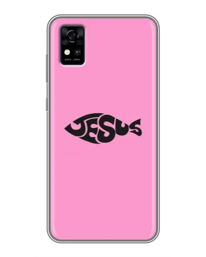 Чехол для ZTE Blade A31 с картинкой «Розовый символ Jesus» Чехол для ZTE Blade A31 с картинкой «Розовый символ Jesus»