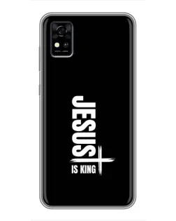 Чехол для ZTE Blade A31 с картинкой «Вертикаль веры Jesus»