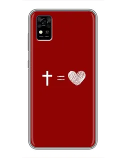 Чехол для ZTE Blade A31 с картинкой «Уравнение любви»