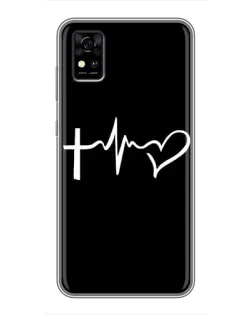 Чехол для ZTE Blade A31 с картинкой «Пульс веры»