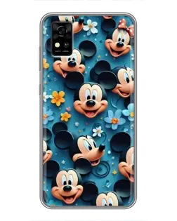 Чохол для ZTE Blade A31 з картинкою «Паттерн Міккі та Мінні»