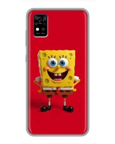 Чохол для ZTE Blade A31 з картинкою «Спанч Боб на червоному» Чохол для ZTE Blade A31 з картинкою «Спанч Боб на червоному»