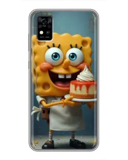 Чохол для ZTE Blade A31 з картинкою «Кухар Спанч Боб»