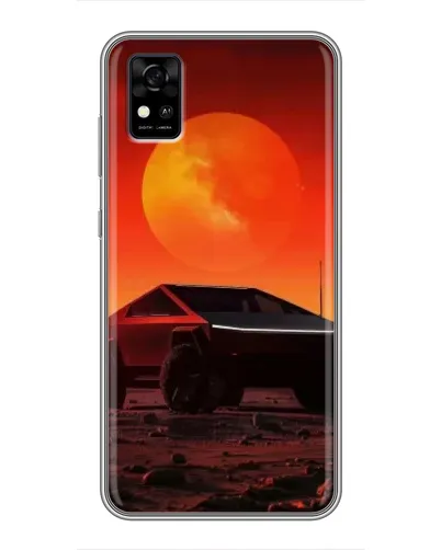 Чохол для ZTE Blade A31 з картинкою «Cybertruck на Марсі»