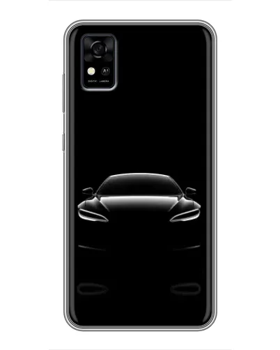 Чохол для ZTE Blade A31 з картинкою «Силует Tesla Night»