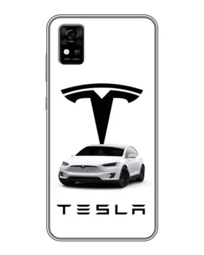 Чохол для ZTE Blade A31 з картинкою «Tesla White Style»