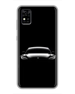 Чохол для ZTE Blade A31 з картинкою «Фари Tesla Night»