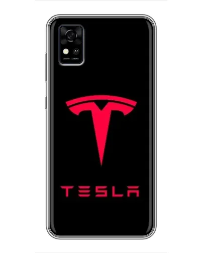 Чохол для ZTE Blade A31 з картинкою «Tesla Red Logo»
