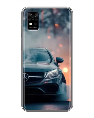Чохол для ZTE Blade A31 з картинкою «Mercedes — нічне місто»