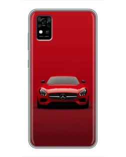 Чохол для ZTE Blade A31 з картинкою «Червоний Mercedes AMG»