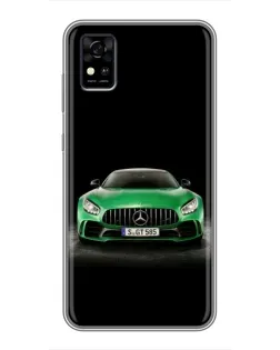 Чохол для ZTE Blade A31 з картинкою «Mercedes — неоновий лого»