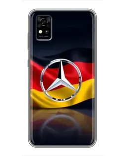 Чохол для ZTE Blade A31 з картинкою «Mercedes — прапор Німеччини»