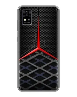 Чохол для ZTE Blade A31 з картинкою «Mercedes Carbon Grid»