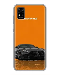 Чохол для ZTE Blade A31 з картинкою «Помаранчевий Mercedes AMG»