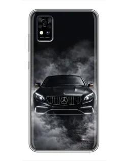 Чохол для ZTE Blade A31 з картинкою «Mercedes у диму»