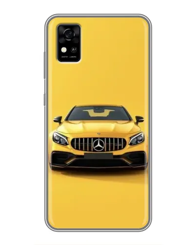 Чохол для ZTE Blade A31 з картинкою «Жовтий Mercedes GT»