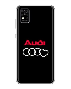 Чохол для ZTE Blade A31 з картинкою «Логотип Audi Heart»