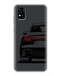 Чехол для ZTE Blade A31 с картинкой «Задняя часть Audi — арт»