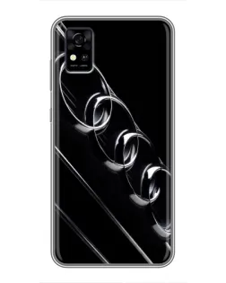 Чехол для ZTE Blade A31 с картинкой «Audi — абстрактные кольца»