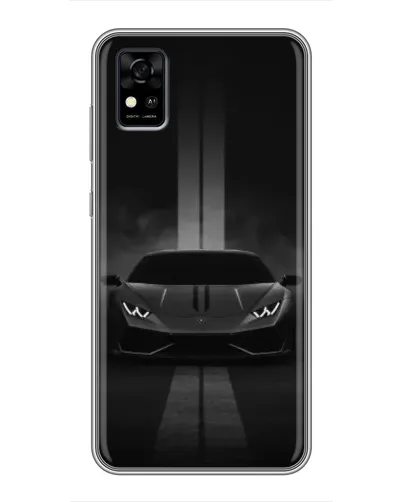 Чехол для ZTE Blade A31 с картинкой «Lamborghini симметрия дорог»