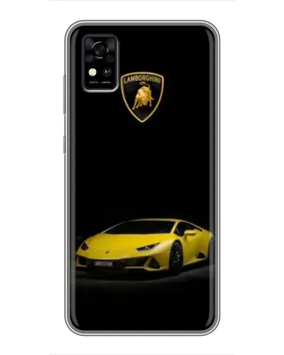 Чехол для ZTE Blade A31 с картинкой «Lamborghini желтый акцент»