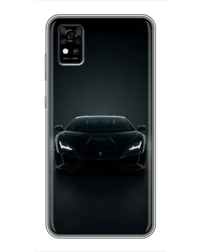 Чехол для ZTE Blade A31 с картинкой «Черный Lamborghini Aventador»
