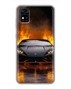 Чохол для ZTE Blade A31 з картинкою «Lamborghini у вогні» Чохол для ZTE Blade A31 з картинкою «Lamborghini у вогні»