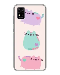 Чехол для ZTE Blade A31 с картинкой «Pusheen трио» Чехол для ZTE Blade A31 с картинкой «Pusheen трио»