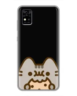 Чехол для ZTE Blade A31 с картинкой «Пушин на черном» Чехол для ZTE Blade A31 с картинкой «Пушин на черном»