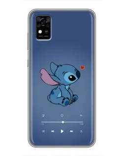 Чехол для ZTE Blade A31 с картинкой «Музыкальный Stitch»