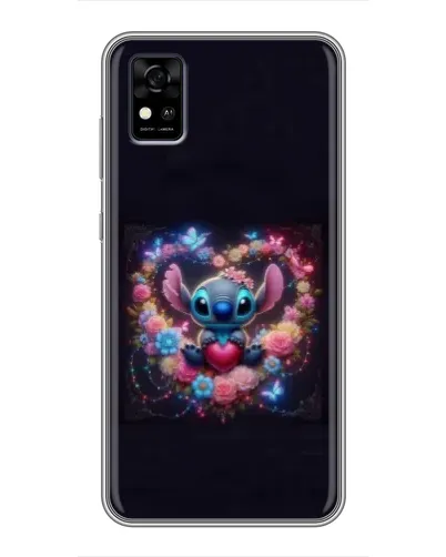 Чехол для ZTE Blade A31 с картинкой «Stitch в цветах» Чехол для ZTE Blade A31 с картинкой «Stitch в цветах»