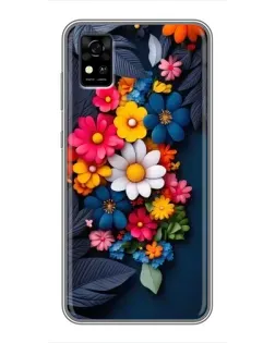 Чехол для ZTE Blade A31 с картинкой «Цветочная феерия»