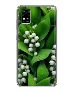 Чехол для ZTE Blade A31 с картинкой «Ландыши в зелени»