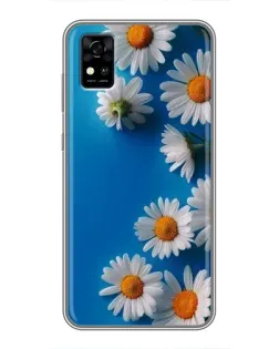 Чехол для ZTE Blade A31 с картинкой «Белоснежные маргаритки»