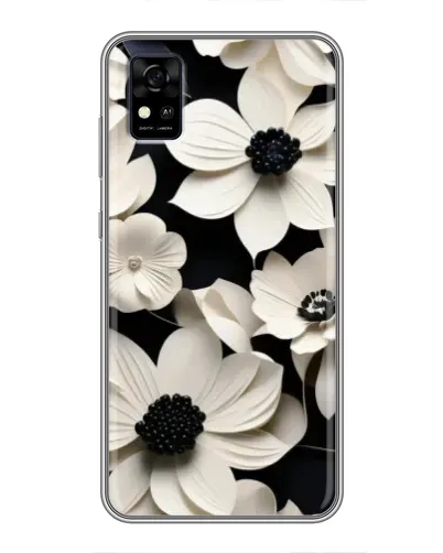 Чехол для ZTE Blade A31 с картинкой «Объемные белые цветы» Чехол для ZTE Blade A31 с картинкой «Объемные белые цветы»