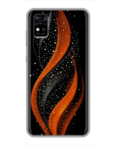 Чехол для ZTE Blade A31 с картинкой «Огненная звездная волна»
