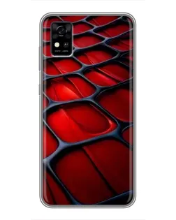Чехол для ZTE Blade A31 с картинкой «Красная глянцевая сетка» Чехол для ZTE Blade A31 с картинкой «Красная глянцевая сетка»