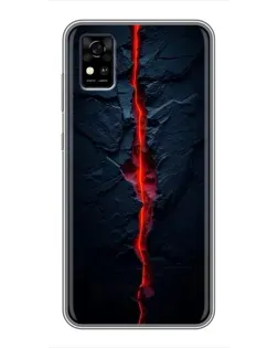 Чехол для ZTE Blade A31 с картинкой «Kрасная лавовая трещина» Чехол для ZTE Blade A31 с картинкой «Kрасная лавовая трещина»