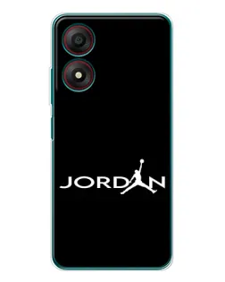 Чохол для ZTE Blade A34 з картинкою «Jordan White Logo»