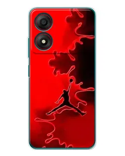 Чохол для ZTE Blade A34 з картинкою «Jordan Red Smoke»