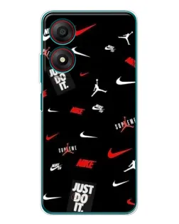 Чохол для ZTE Blade A34 з картинкою «Nike Mix Pattern»