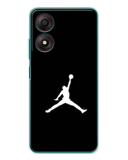 Чохол для ZTE Blade A34 з картинкою «Jordan Silhouette»
